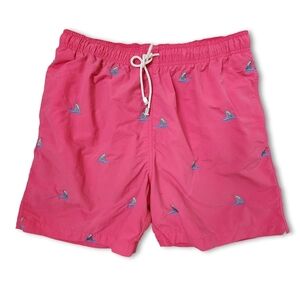 J. MCLAUGHLIN pink‎ boardshorts nautical preppy size M